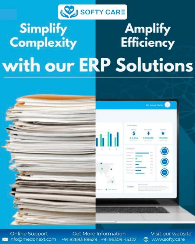 Simplify complexity and amplify efficiency with Softycare ERP Solutions ⚙️
Transform your clinic operations from piles of paperwork to smart digital dashboards — faster, smarter, and easier than ever.
👉 Book FREE Demo - 📞 +91 82693 89629#softycare #clinicsoftware #aiclinic #emrsoftware #digitalclinic #healthtech #clinicmanagement #eclinic #smartercare #digitalhealthcare #medicalsoftware #healthcareautomation #erpsoftware #healthcareindia #innovationinhealthcare