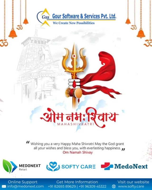 On this sacred night of devotion and strength,
may Lord Shiva bless you with clarity, resilience, and inner peace. 🕉️🔱May this Maha Shivratri bring positive energy, new beginnings, and divine protection to you and your family. 🌙✨Warm wishes from Team Softycare.#MahaShivratri, #HarHarMahadev, #DivineBlessings, #FestiveGreetings, #MedoNext
